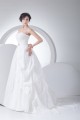 A-Line Satin Taffeta Sleeveless Strapless Wedding Dresses 2030412