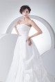 A-Line Satin Taffeta Sleeveless Strapless Wedding Dresses 2030412