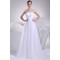 A-Line Strapless Satin Organza New Arrival Wedding Dresses 2030415