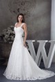 A-Line Sleeveless Straps Satin Fine Netting Wedding Dresses 2030417 A-Line Sleeveless Straps Satin Fine Netting Wedding Dresses 2030417