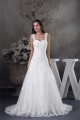 A-Line Sleeveless Straps Satin Fine Netting Wedding Dresses 2030417 A-Line Sleeveless Straps Satin Fine Netting Wedding Dresses 2030417