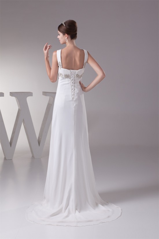 Sleeveless Straps Chiffon Silk like Satin Sweet Wedding Dresses Maternity Wedding Dresses 2030418 Sleeveless Straps Chiffon Silk like Satin Sweet Wedding Dresses Maternity Wedding Dresses 2030418
