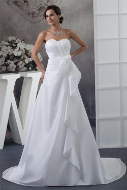 A-Line Sleeveless Sweetheart Sweet Wedding Dresses 2030421