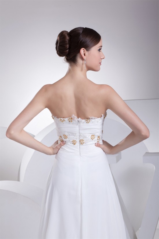 A-Line Sleeveless Sweetheart Chiffon Beaded Lace Wedding Dresses 2030422 A-Line Sleeveless Sweetheart Chiffon Beaded Lace Wedding Dresses 2030422
