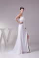 Sheath/Column Sweetheart Chiffon Beaded Wedding Dresses 2030424
