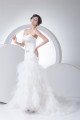 Sleeveless Sweetheart Mermaid/Trumpet Satin Fine Netting Sweet Wedding Dresses 2030425 Sleeveless Sweetheart Mermaid/Trumpet Satin Fine Netting Sweet Wedding Dresses 2030425