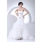 Sleeveless Sweetheart Mermaid/Trumpet Satin Fine Netting Sweet Wedding Dresses 2030425