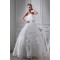 Sleeveless Sweetheart Satin Organza A-Line Sweet Wedding Dresses 2030427