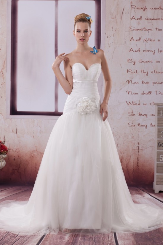 Sleeveless Sweetheart Satin Silk like Satin Fine Netting Best Wedding Dresses 2030428 Sleeveless Sweetheart Satin Silk like Satin Fine Netting Best Wedding Dresses 2030428