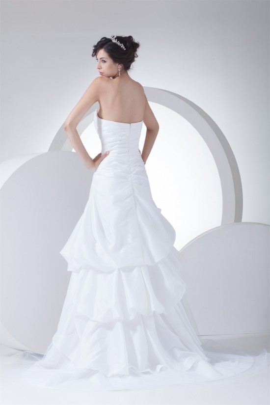 Sleeveless Sweetheart Taffeta Netting A-Line Best Wedding Dresses 2030432 Sleeveless Sweetheart Taffeta Netting A-Line Best Wedding Dresses 2030432