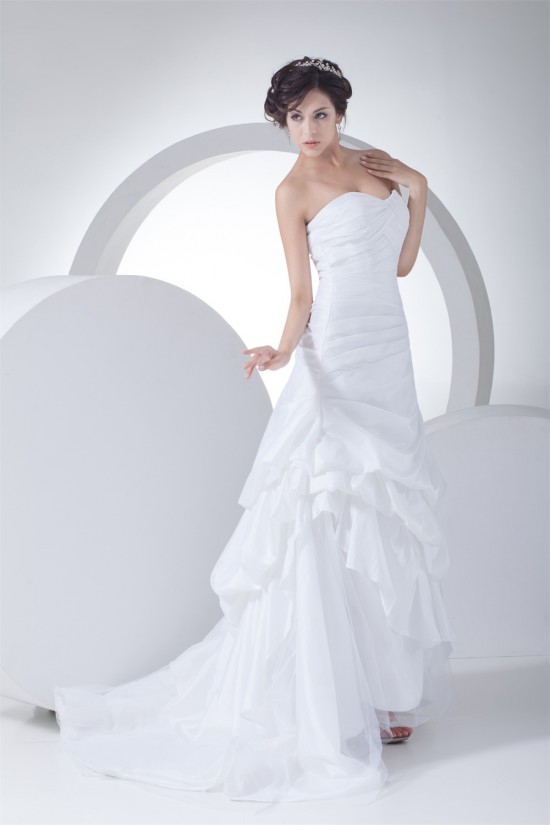 Sleeveless Sweetheart Taffeta Netting A-Line Best Wedding Dresses 2030432 Sleeveless Sweetheart Taffeta Netting A-Line Best Wedding Dresses 2030432