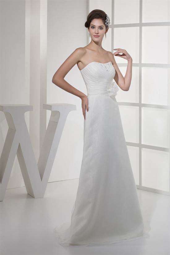 Soft Sweetheart A-Line Satin Organza Sleeveless New Arrival Wedding Dresses 2030434 Soft Sweetheart A-Line Satin Organza Sleeveless New Arrival Wedding Dresses 2030434