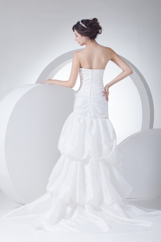 Soft Sweetheart Mermaid/Trumpet Taffeta Netting Reception Wedding Dresses 2030435 Soft Sweetheart Mermaid/Trumpet Taffeta Netting Reception Wedding Dresses 2030435