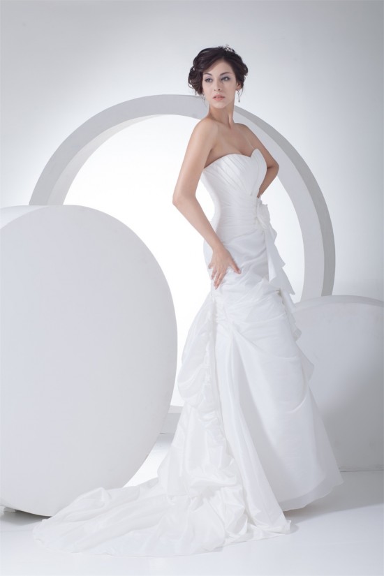 Soft Sweetheart Mermaid/Trumpet Taffeta Netting Reception Wedding Dresses 2030435 Soft Sweetheart Mermaid/Trumpet Taffeta Netting Reception Wedding Dresses 2030435
