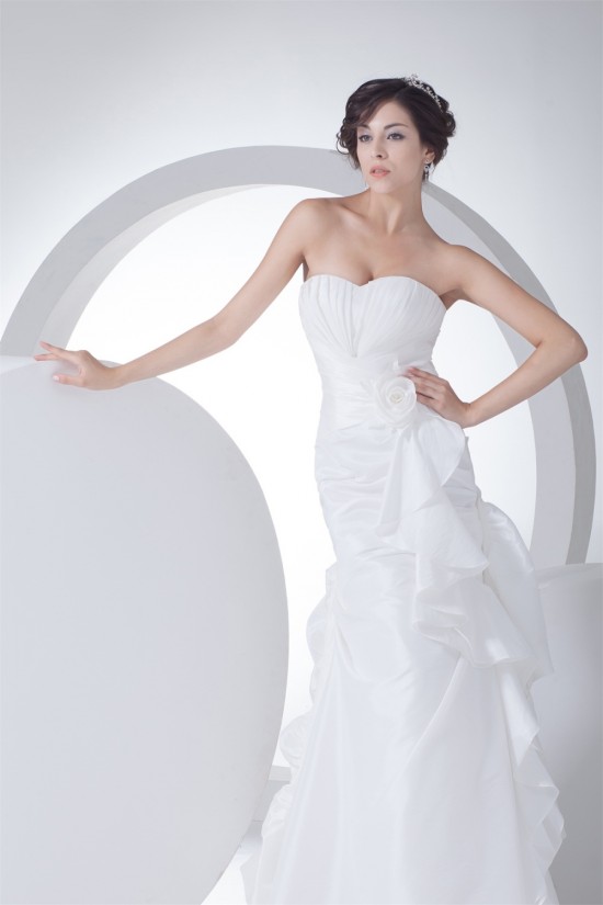 Soft Sweetheart Mermaid/Trumpet Taffeta Netting Reception Wedding Dresses 2030435 Soft Sweetheart Mermaid/Trumpet Taffeta Netting Reception Wedding Dresses 2030435