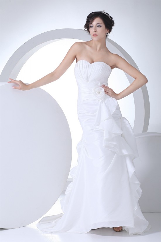 Soft Sweetheart Mermaid/Trumpet Taffeta Netting Reception Wedding Dresses 2030435 Soft Sweetheart Mermaid/Trumpet Taffeta Netting Reception Wedding Dresses 2030435