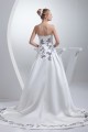 A-Line Soft Sweetheart Sleeveless Satin Wedding Dresses with Color 2030437 A-Line Soft Sweetheart Sleeveless Satin Wedding Dresses with Color 2030437