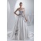 A-Line Soft Sweetheart Sleeveless Satin Wedding Dresses with Color 2030437