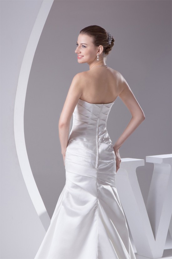 A-Line Soft Sweetheart Sleeveless Satin Most Beautiful Wedding Dresses 2030439 A-Line Soft Sweetheart Sleeveless Satin Most Beautiful Wedding Dresses 2030439