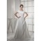 Square Satin Short Sleeve A-Line Wedding Dresses 2030443