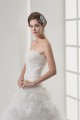 Strapless A-Line Sleeveless Satin Lace Netting Most Beautiful Wedding Dresses 2030446 Strapless A-Line Sleeveless Satin Lace Netting Most Beautiful Wedding Dresses 2030446