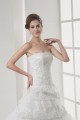 Strapless A-Line Sleeveless Satin Lace Netting Most Beautiful Wedding Dresses 2030446 Strapless A-Line Sleeveless Satin Lace Netting Most Beautiful Wedding Dresses 2030446