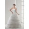 Strapless A-Line Sleeveless Satin Lace Netting Most Beautiful Wedding Dresses 2030446