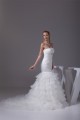 Strapless Mermaid/Trumpet Sleeveless Satin Organza Wedding Dresses 2030448 Strapless Mermaid/Trumpet Sleeveless Satin Organza Wedding Dresses 2030448