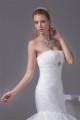 Strapless Mermaid/Trumpet Sleeveless Satin Organza Wedding Dresses 2030448 Strapless Mermaid/Trumpet Sleeveless Satin Organza Wedding Dresses 2030448