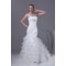 Strapless Mermaid/Trumpet Sleeveless Satin Organza Wedding Dresses 2030448