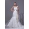 Mermaid/Trumpet Strapless Satin Fine Netting Lace Wedding Dresses 2030450