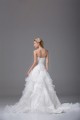 A-Line Strapless Satin Organza Sleeveless Most Beautiful Wedding Dresses 2030454 A-Line Strapless Satin Organza Sleeveless Most Beautiful Wedding Dresses 2030454