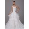 A-Line Strapless Satin Organza Sleeveless Most Beautiful Wedding Dresses 2030454