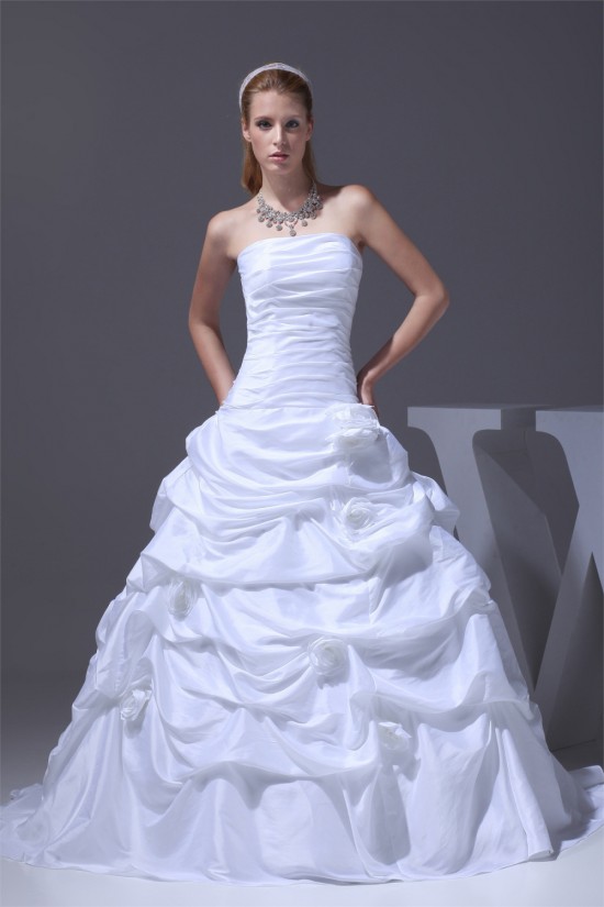 Strapless Satin Taffeta A-Line Sleeveless Best Wedding Dresses 2030455 Strapless Satin Taffeta A-Line Sleeveless Best Wedding Dresses 2030455