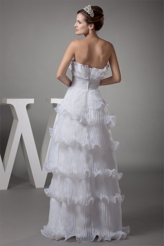 Strapless Sheath/Column Satin Organza Sleeveless New Arrival Wedding Dresses 2030456 Strapless Sheath/Column Satin Organza Sleeveless New Arrival Wedding Dresses 2030456