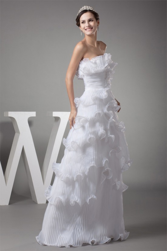 Strapless Sheath/Column Satin Organza Sleeveless New Arrival Wedding Dresses 2030456 Strapless Sheath/Column Satin Organza Sleeveless New Arrival Wedding Dresses 2030456