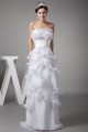 Strapless Sheath/Column Satin Organza Sleeveless New Arrival Wedding Dresses 2030456 Strapless Sheath/Column Satin Organza Sleeveless New Arrival Wedding Dresses 2030456
