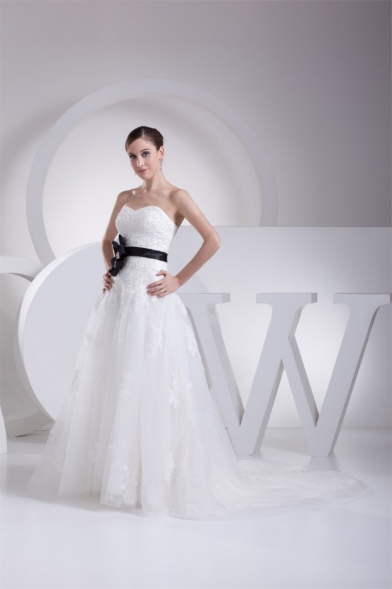 A-Line Strapless Satin Silk like Satin Lace Wedding Dresses 2030457 A-Line Strapless Satin Silk like Satin Lace Wedding Dresses 2030457