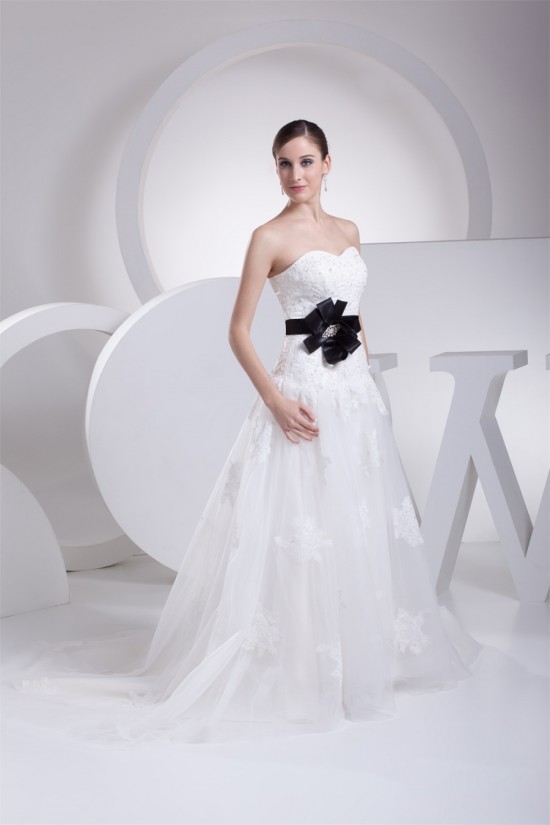 A-Line Strapless Satin Silk like Satin Lace Wedding Dresses 2030457 A-Line Strapless Satin Silk like Satin Lace Wedding Dresses 2030457