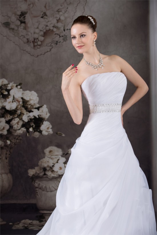 A-Line Strapless Sleeveless Beautiful Wedding Dresses 2030458 A-Line Strapless Sleeveless Beautiful Wedding Dresses 2030458