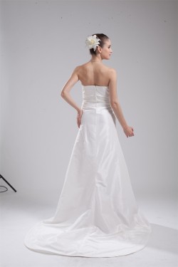 Strapless Sleeveless A-Line Taffeta New Arrival Wedding Dresses 2030459