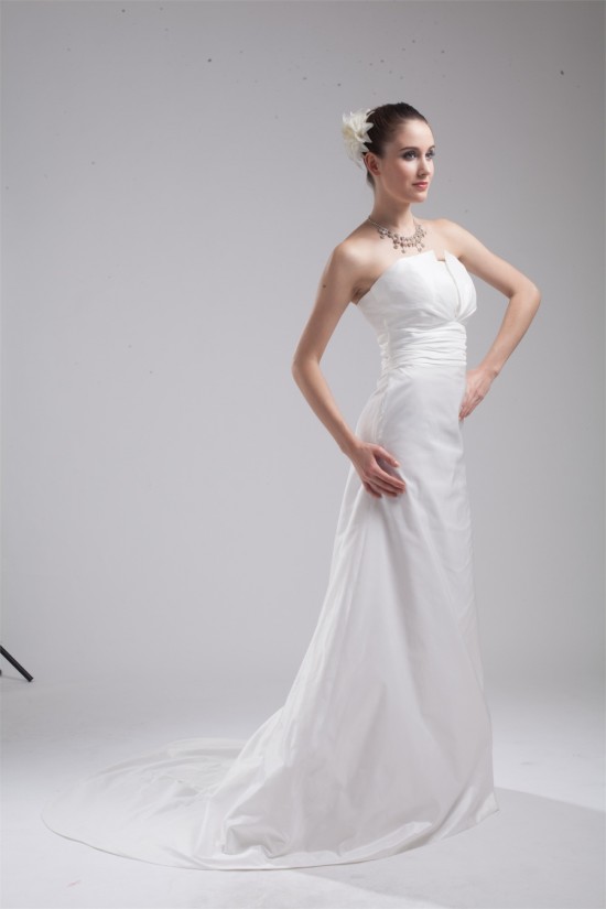 Strapless Sleeveless A-Line Taffeta New Arrival Wedding Dresses 2030459 Strapless Sleeveless A-Line Taffeta New Arrival Wedding Dresses 2030459