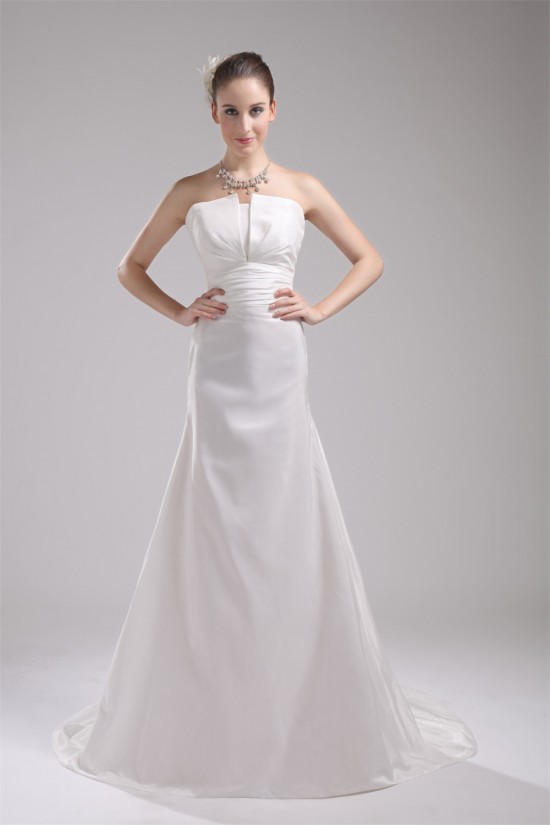 Strapless Sleeveless A-Line Taffeta New Arrival Wedding Dresses 2030459 Strapless Sleeveless A-Line Taffeta New Arrival Wedding Dresses 2030459
