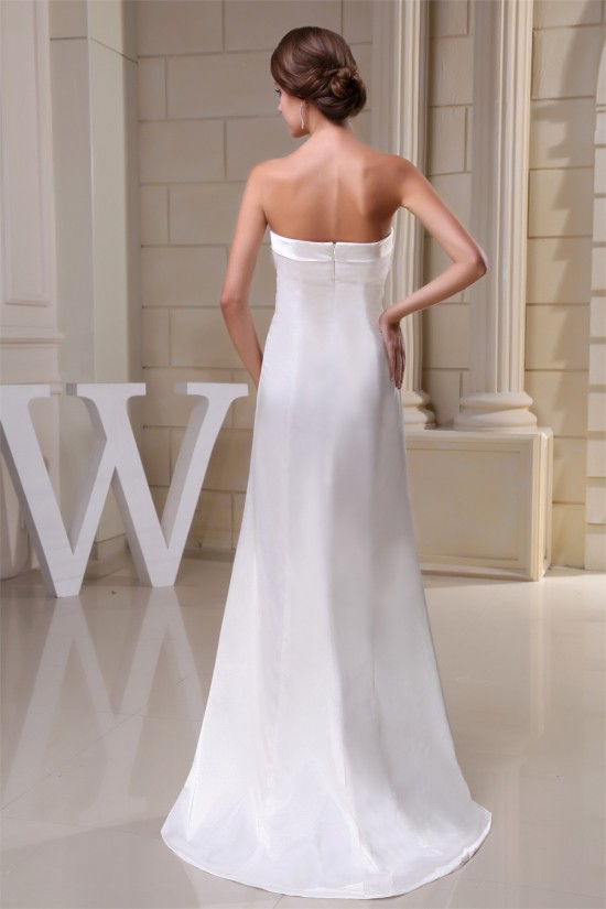 Strapless Sleeveless Silk like Satin Netting Reception Wedding Dresses 2030461 Strapless Sleeveless Silk like Satin Netting Reception Wedding Dresses 2030461