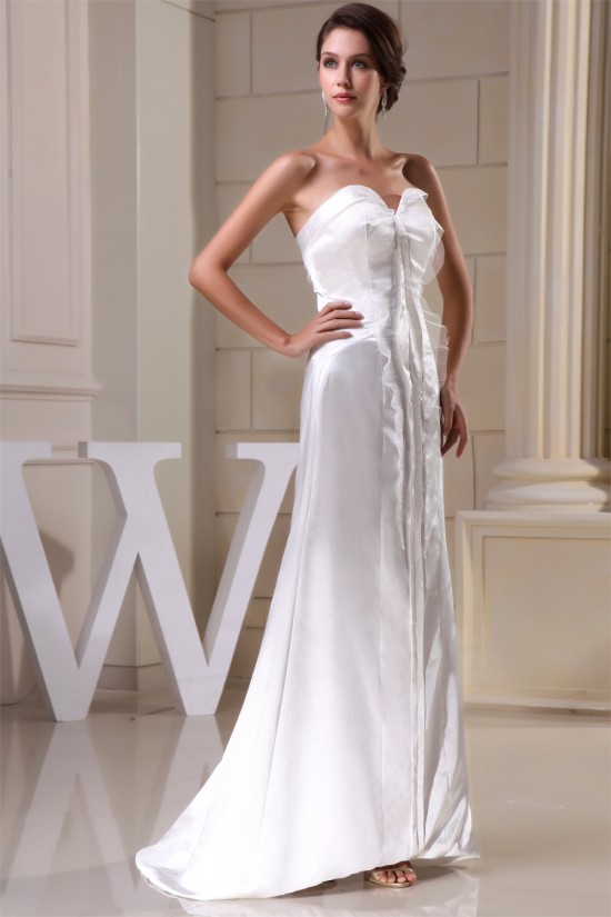 Strapless Sleeveless Silk like Satin Netting Reception Wedding Dresses 2030461 Strapless Sleeveless Silk like Satin Netting Reception Wedding Dresses 2030461