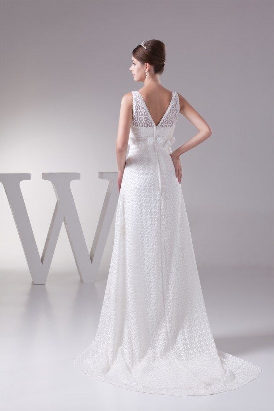 Straps Sleeveless Chiffon Satin Lace Fine Netting Wedding Dresses 2030466 Straps Sleeveless Chiffon Satin Lace Fine Netting Wedding Dresses 2030466