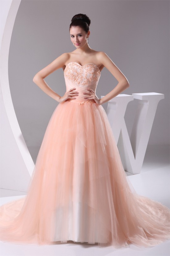 Sweetheart A-Line Satin Fine Netting Sleeveless New Arrival Wedding Dresses 2030470 Sweetheart A-Line Satin Fine Netting Sleeveless New Arrival Wedding Dresses 2030470