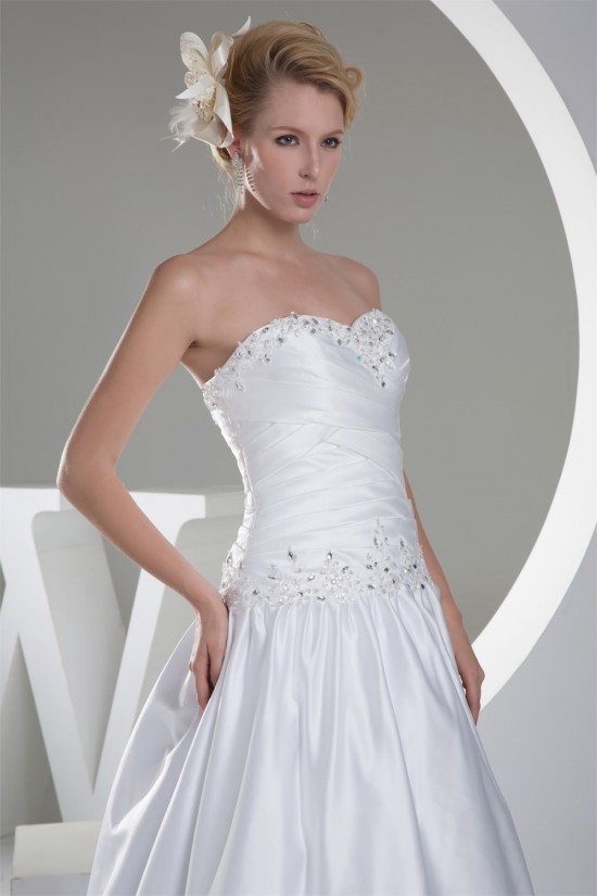 Sweetheart A-Line Sleeveless Satin New Arrival Wedding Dresses 2030472 Sweetheart A-Line Sleeveless Satin New Arrival Wedding Dresses 2030472