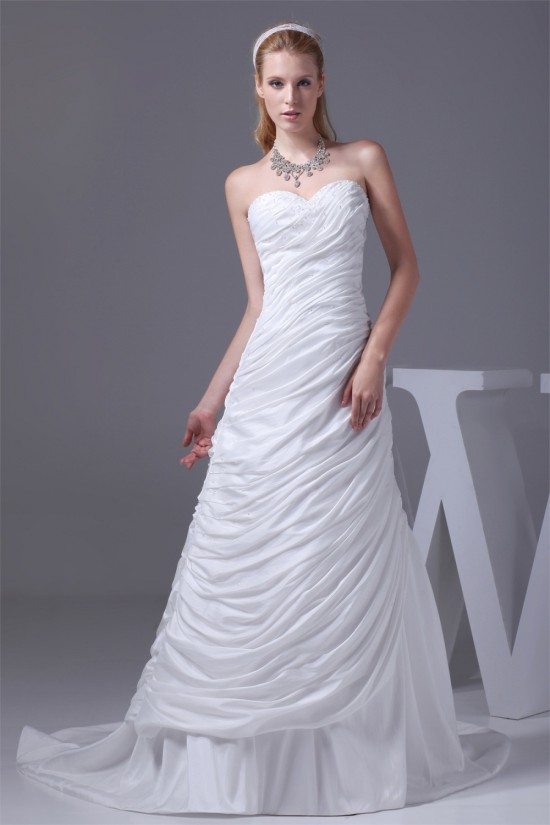 Sweetheart A-Line Sleeveless Taffeta New Arrival Wedding Dresses 2030473 Sweetheart A-Line Sleeveless Taffeta New Arrival Wedding Dresses 2030473