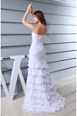 Sweetheart Beading Sleeveless Brush Sweep Train Wedding Dresses 2030474